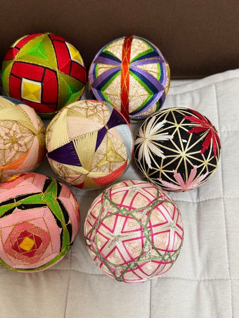 御殿まり　手毬　手鞠　ハンドメイド　手作り　8個セット　まとめ売り　お買い得