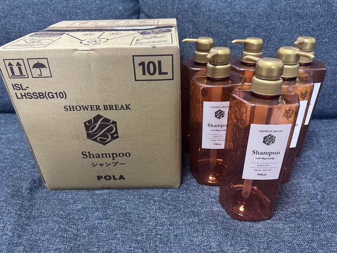 POLAシャワーブレイク シャンプー10L & 空容器シャンプー6本