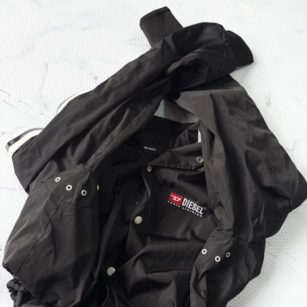 ✨美品✨ DIESEL ディーゼル　黒ナイロンジャケット　DロゴXL