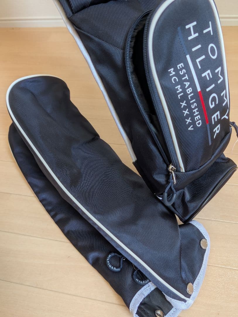 【美品】トミーヒルフィガーゴルフ　クラブスタンド　ゴルフバッグ　ネイビー