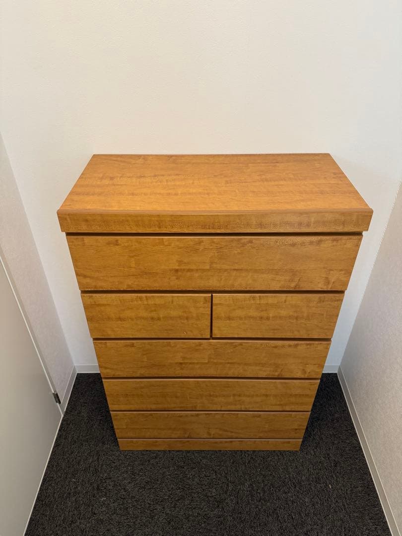 (あむ)ナチュラルウッド チェスト 引き出し