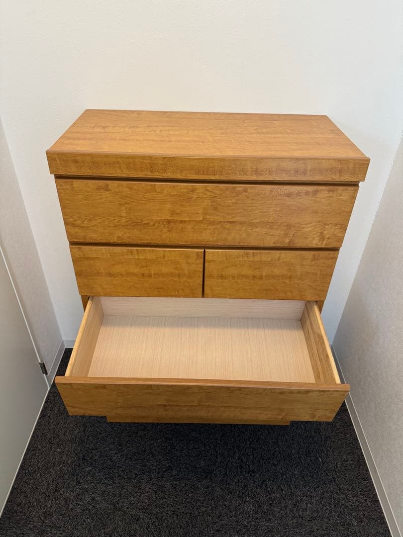 (あむ)ナチュラルウッド チェスト 引き出し
