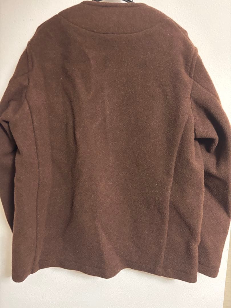 Danton ウールモッサ　ノーカラージャケット