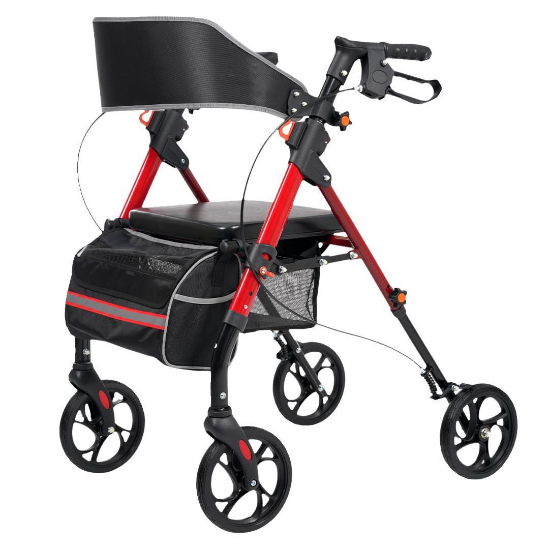 歩行器 歩行車 シルバーカー 軽量設計 室外用 6段階高さ調整 折りたたみ可能