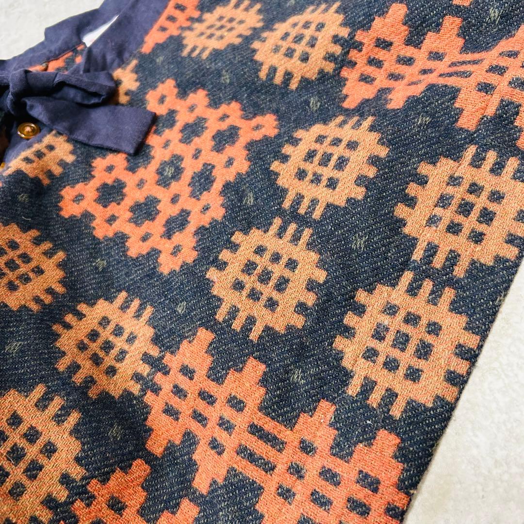 ヴィヴィアンウエストウッド　レッドレーベル　変形スカート　モチーフ　総柄　リボン