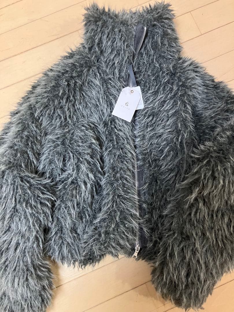 ECICA ミックスシープファースタンドブルゾン