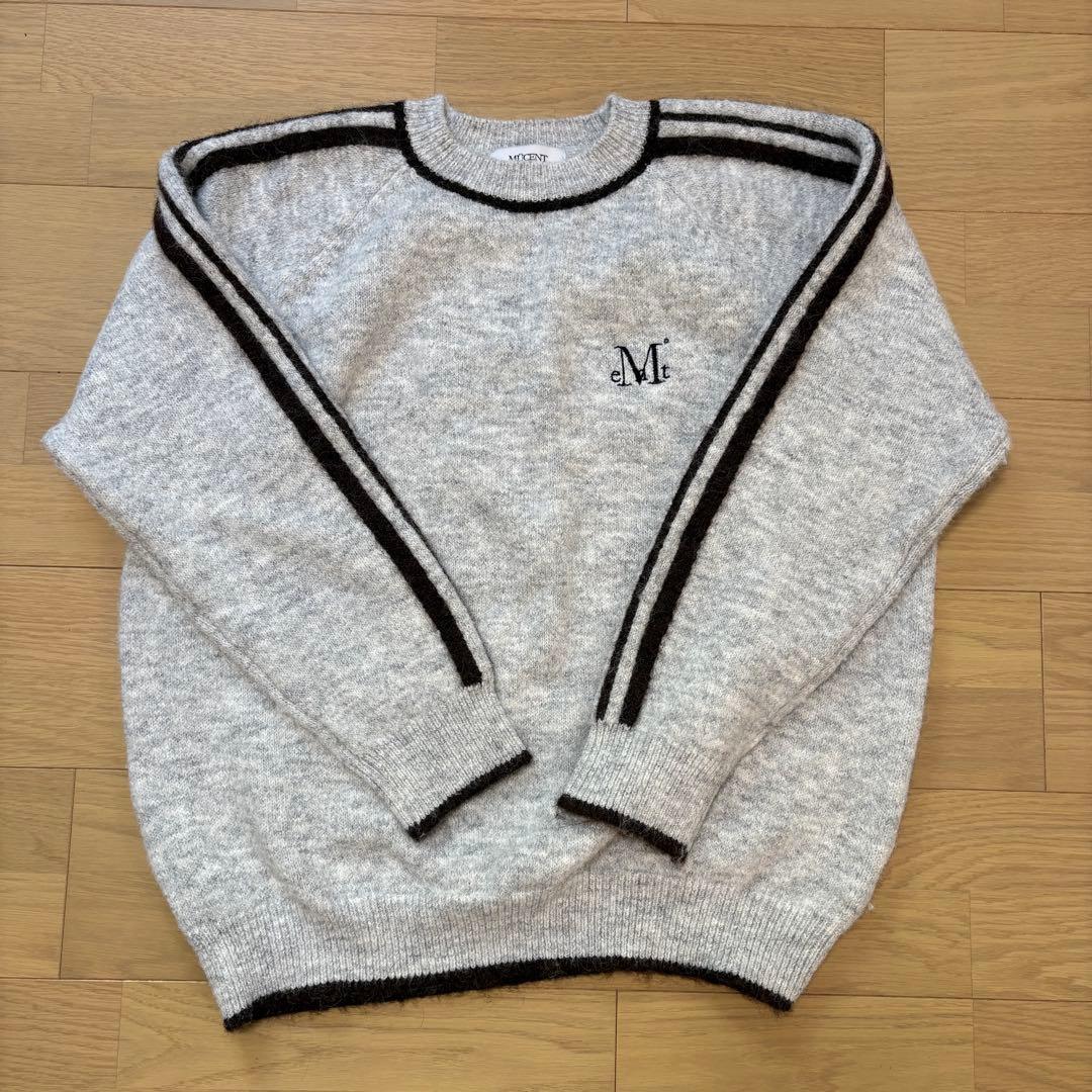 トップス MUCENT HERNE TRACK LINE LOOSE-FIT KNIT