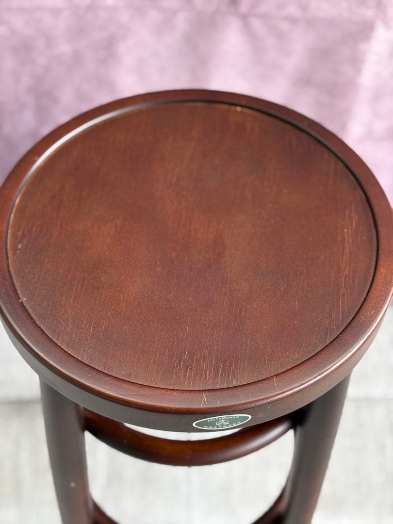 大塚家具 秋田木工 カウンターチェア 「209-C」 ブナ材 ウォールナット色