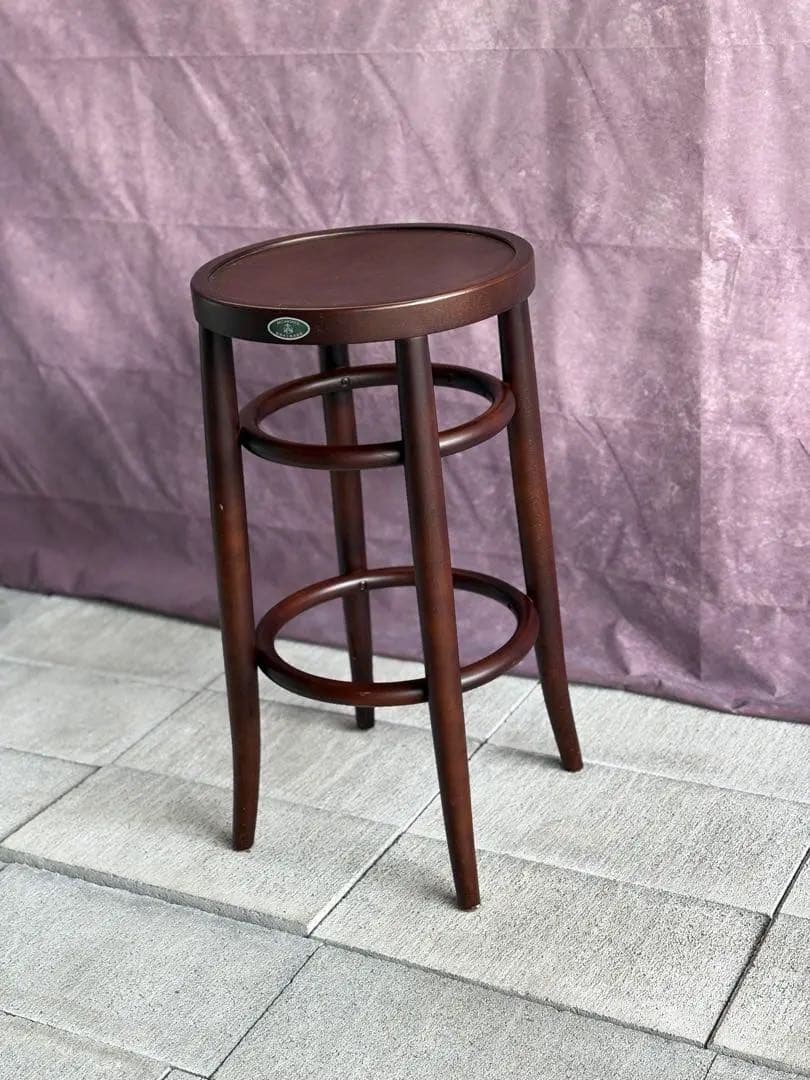 大塚家具 秋田木工 カウンターチェア 「209-C」 ブナ材 ウォールナット色