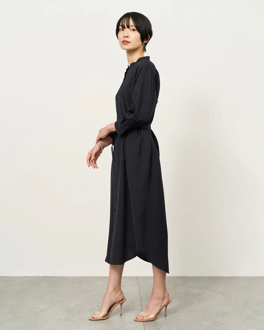 2月3日まで限定9500円【完売品】ソージュ　バントカラーシャツワンピース