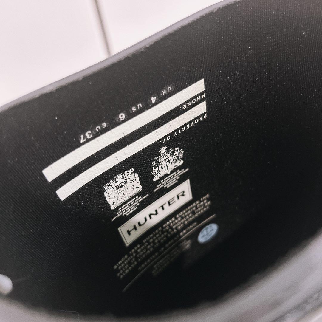 HUNTER ハンター ロングレインブーツ ブラック UK5 美品 定番 人気