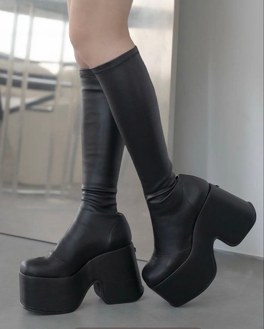 【ぴ】ダーリッチ ウルトラストレッチ ロングブーツ