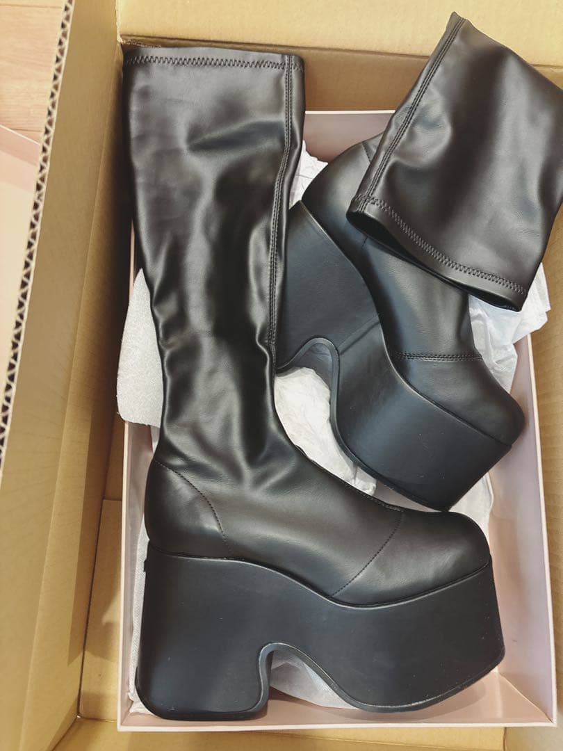 【ぴ】ダーリッチ ウルトラストレッチ ロングブーツ