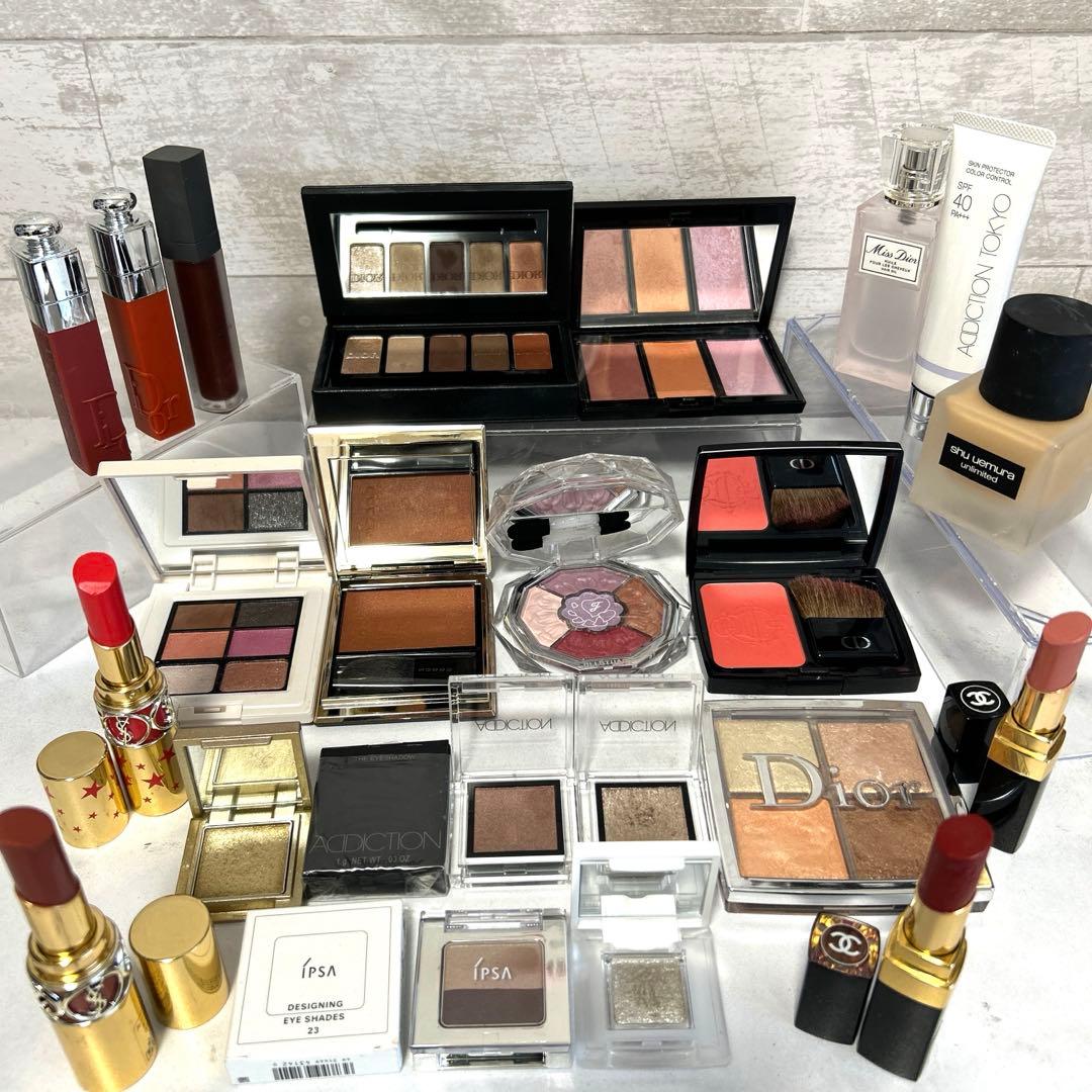 美品　コスメまとめ　デパコス　DIOR CHANEL 未使用品　残量多 化粧品