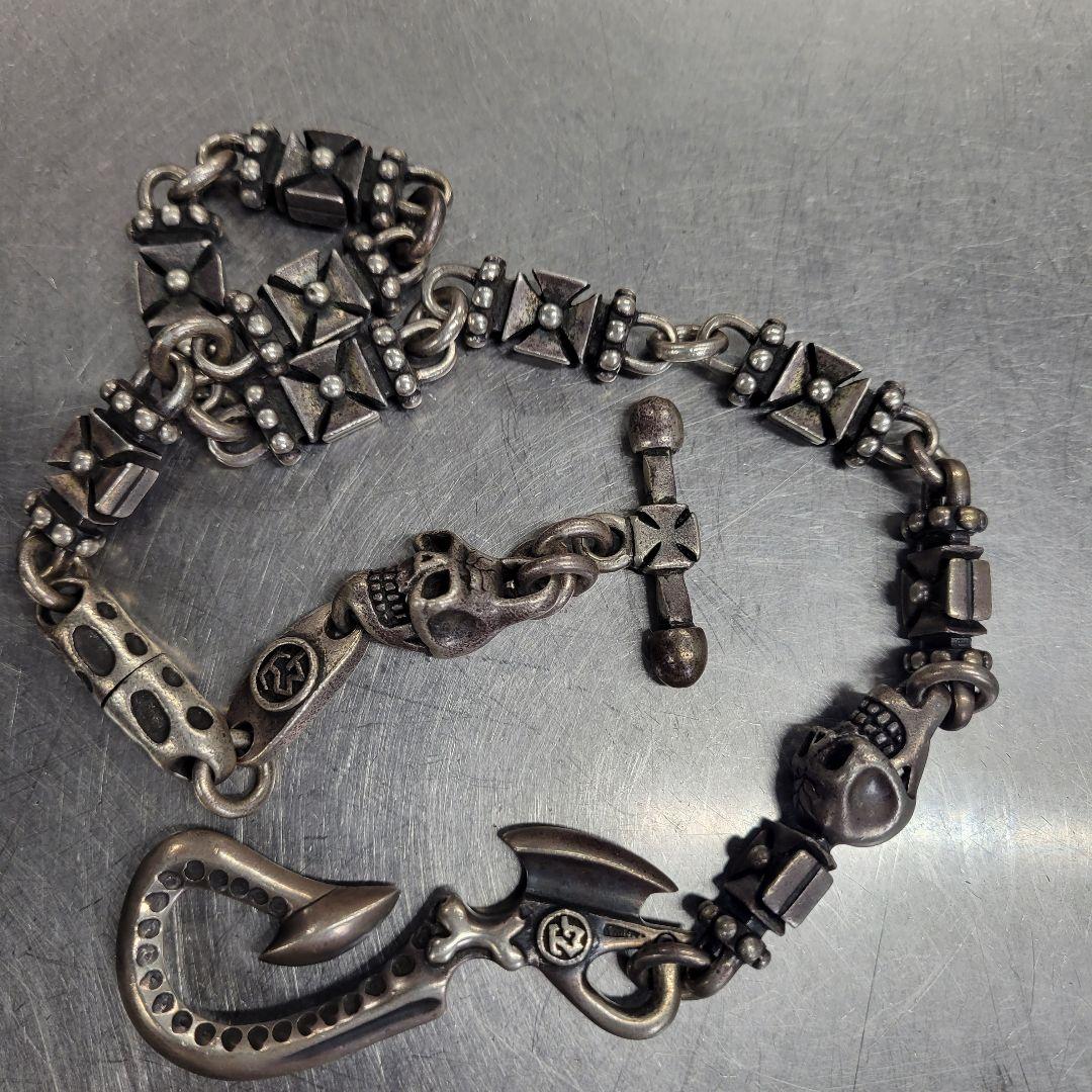 トラヴィスワーカータイプ シルバー ウォレットチェーン 230g