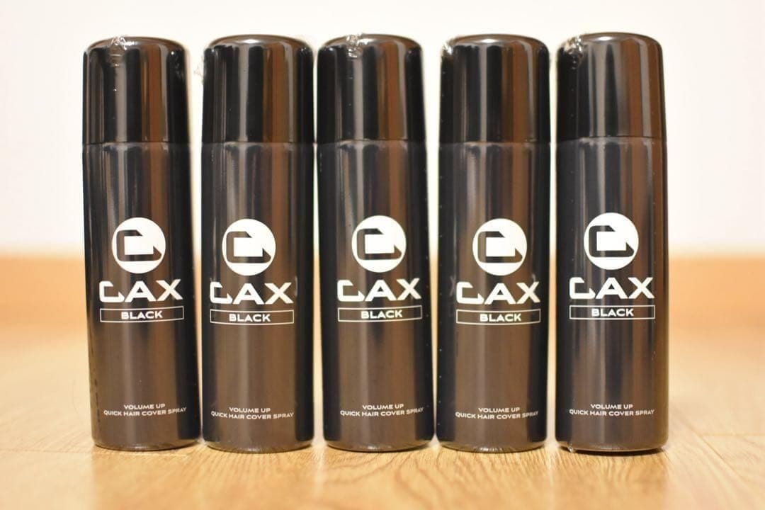 CAX カックス 薄毛隠し用 ヘアスプレー 100gブラック5本セット