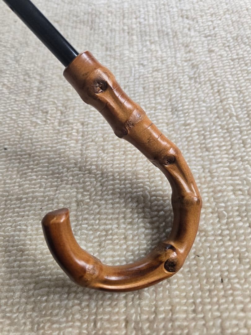 芦屋ロサブラン　2段折日傘　ローズ　曲がり竹手元　RoseBlanc