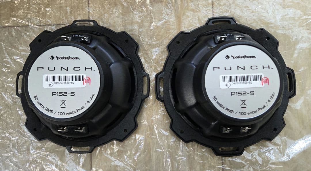 【美品】ロックフォード　P152-S 13cm　カースピーカー