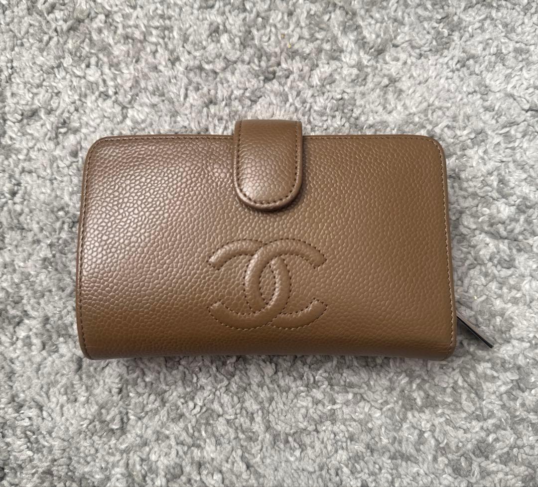 【訳あり】ファスナー壊れ　CHANEL シャネル　財布　キャビアスキン