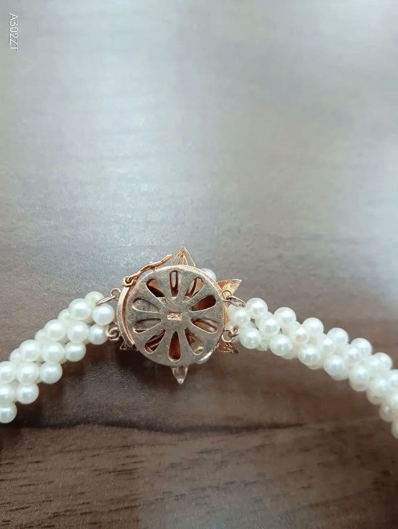 美品　パールネックレス K14 アクセサリー　小物　レディース　ゴールド