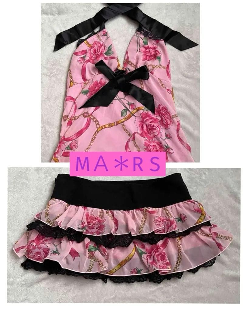 マーズ MA＊RS セットアップ　チェーン薔薇　2点　初期　y2k 平成ギャル