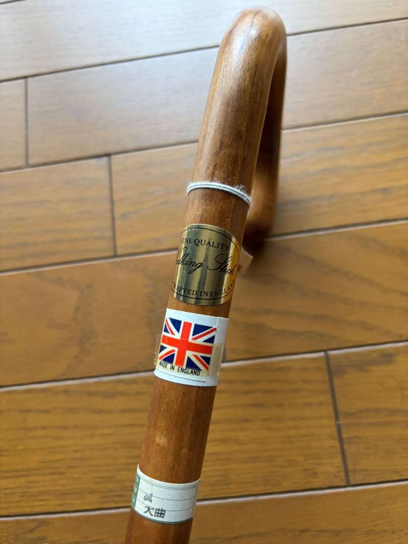 イギリス製　ハンドメイド　ステッキ（大曲）　楓