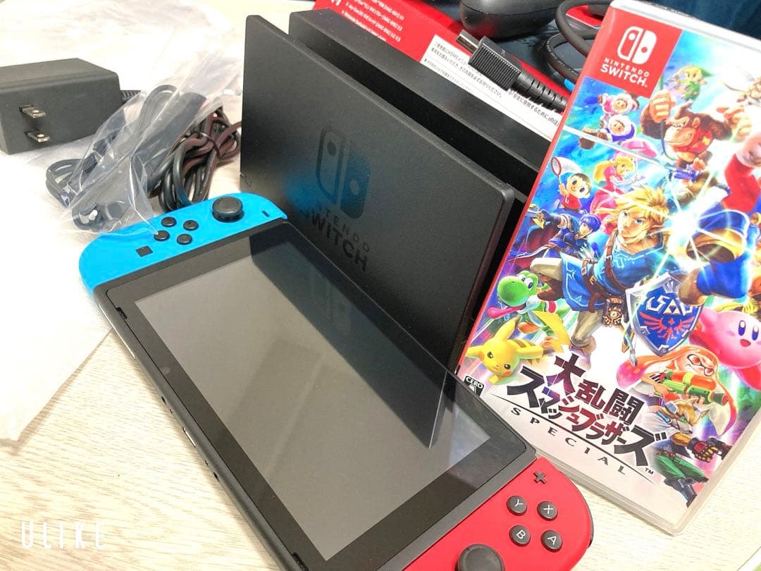 【注目の美品】任天堂Switch本体&スマブラSPセット【専用箱&周辺機器完備】