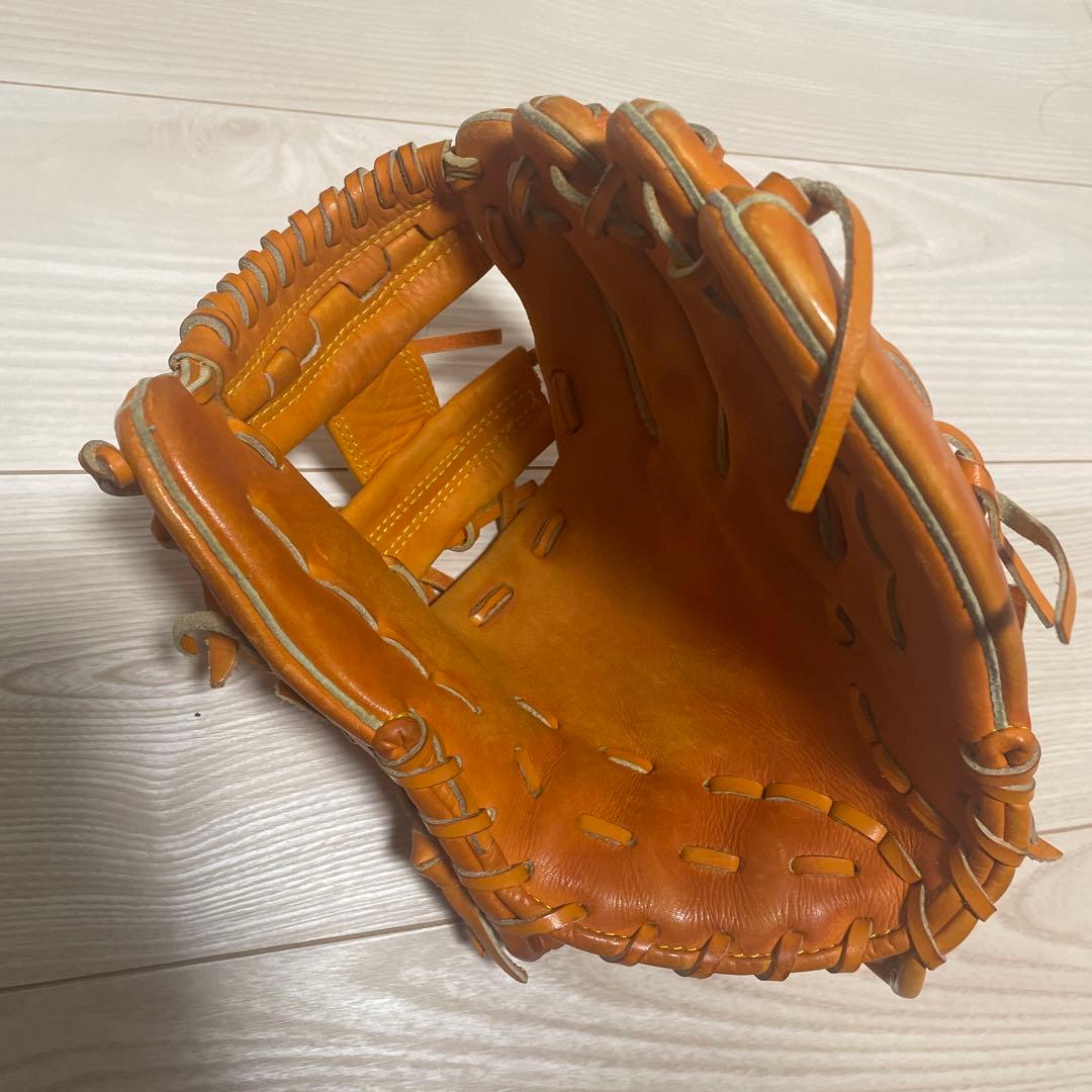 アンダーアーマー　オレンジ 野球グローブ 一般軟式内野手用