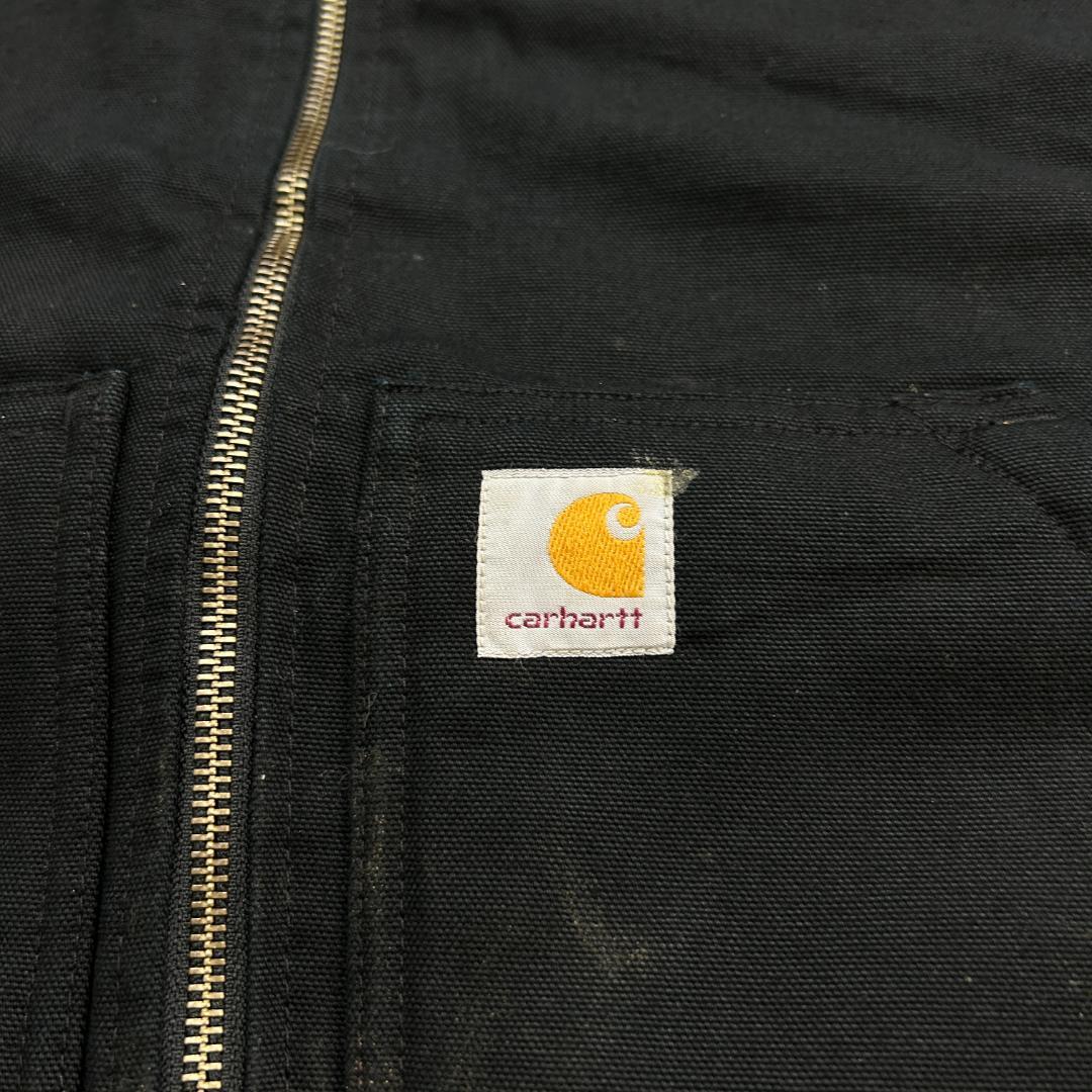 り*ぃ様 Carhartt　カーハート　ダックベスト　ボアベスト　古着　ブラック