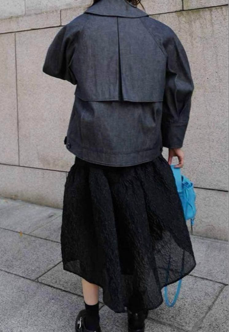 【美品】machatt デニムフォルムジャケット　Gジャン