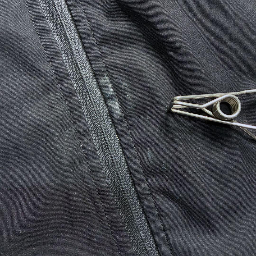   中綿 ナイロンジャケット テック系 オールブラック