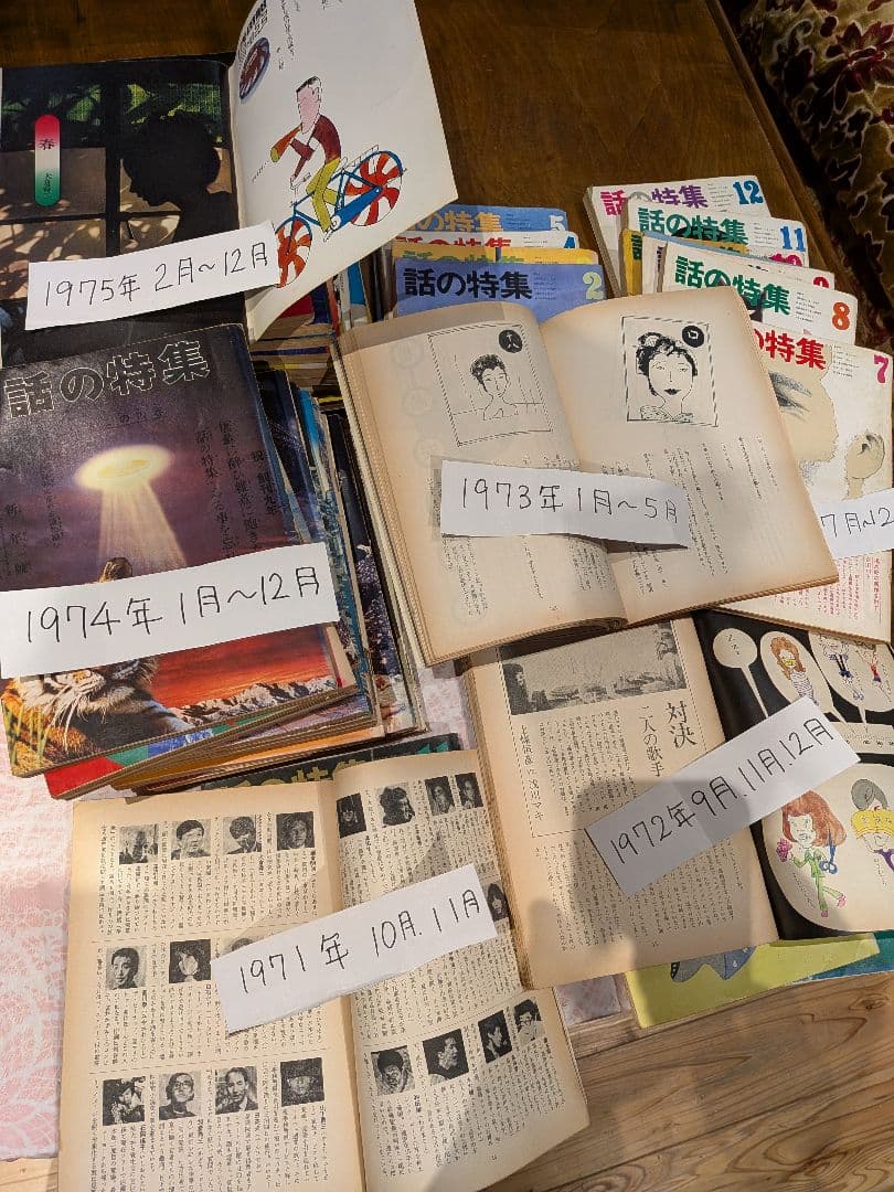 月刊誌「話の特集 」 1970年代の号