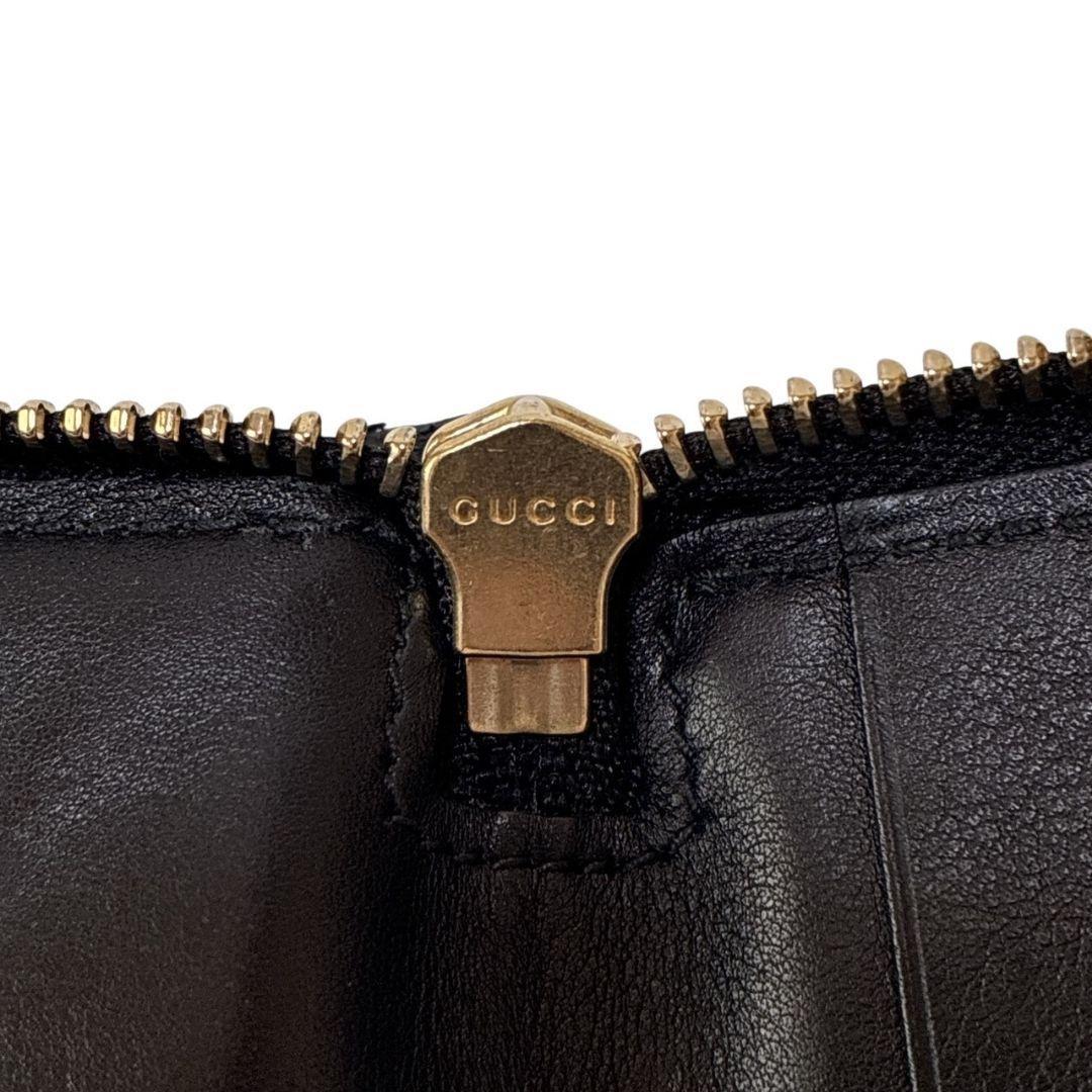 【美品】GUCCI グッチ 6連キーケース マイクログッチシマ 鍵 カード 黒