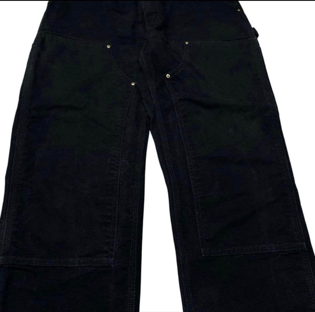 USA製　carhartt ダブルニー ペインターパンツ　 黒　ブラック