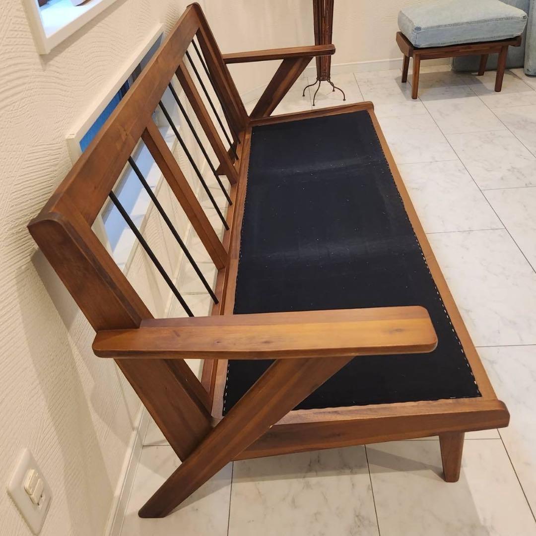 unico ウニコ SWELLA スウェラ デニム地 ベンチソファ　オットマン