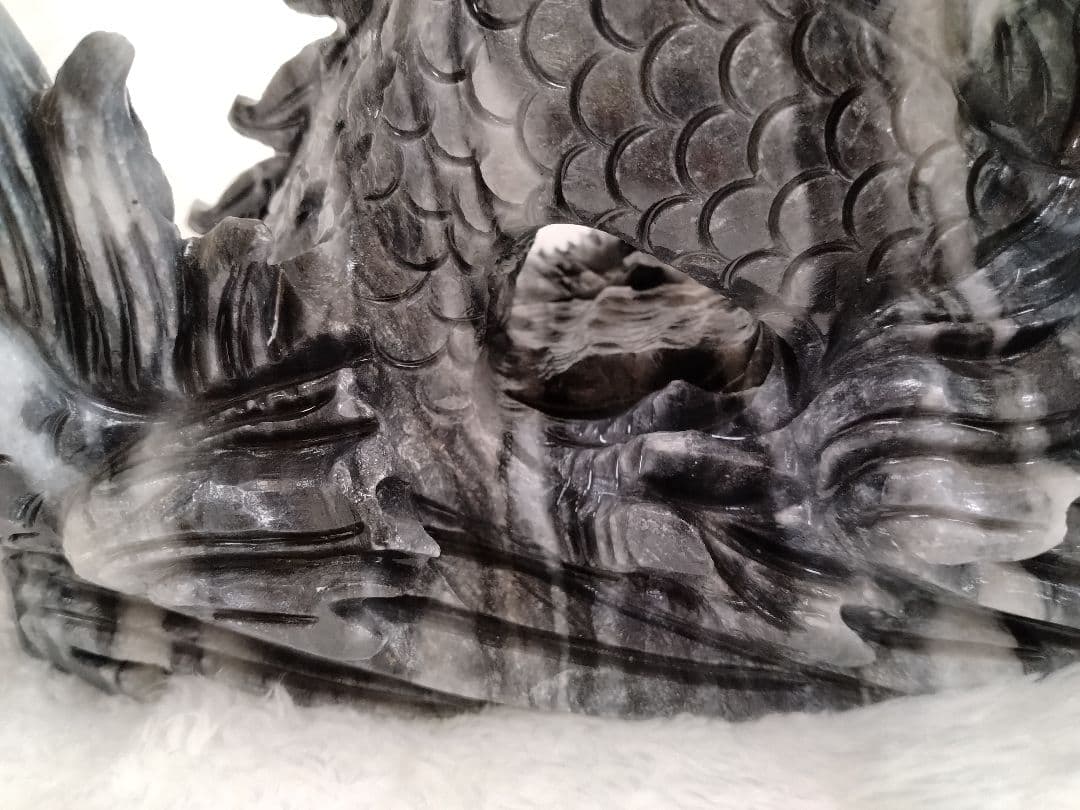 大理石ドラゴンの彫刻置物