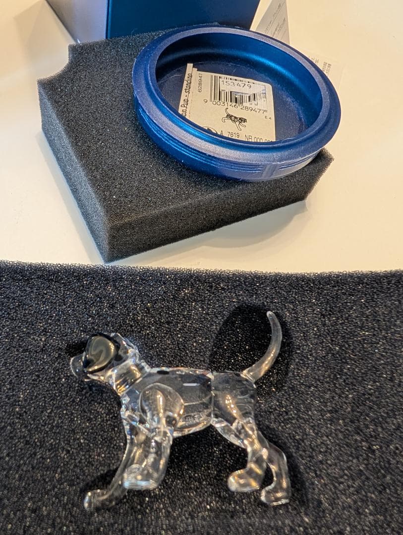 スワロフスキー置物ダルメシアン親子