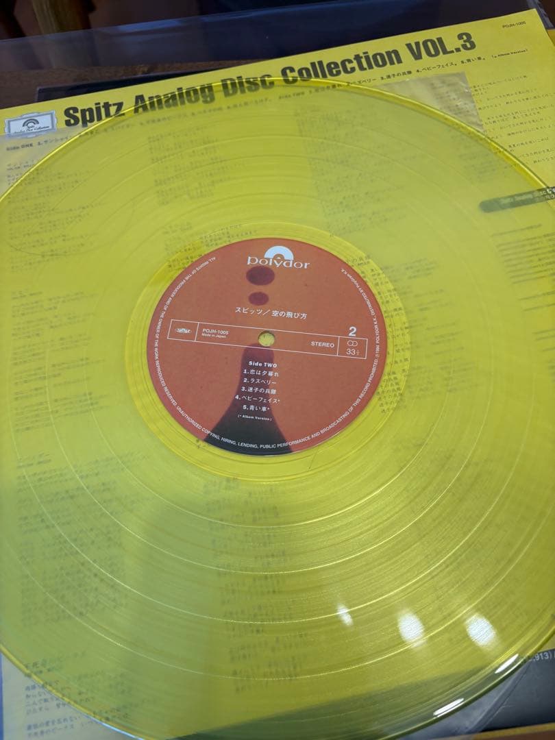 スピッツ アナログ LPレコード　空の飛び方