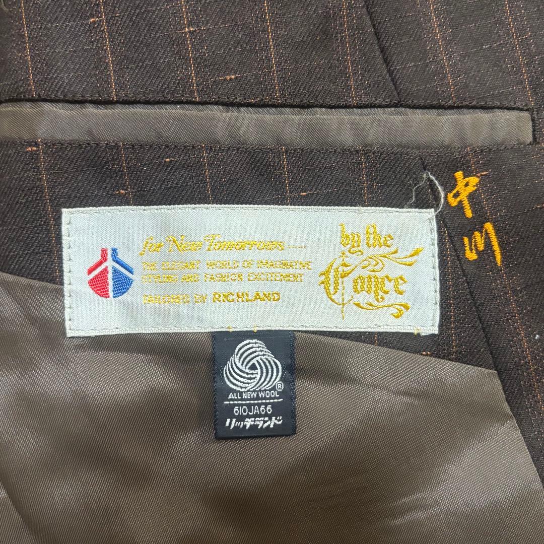 【✨激レア】RICHLAND ブラウンスーツ　セットアップ　3点セット