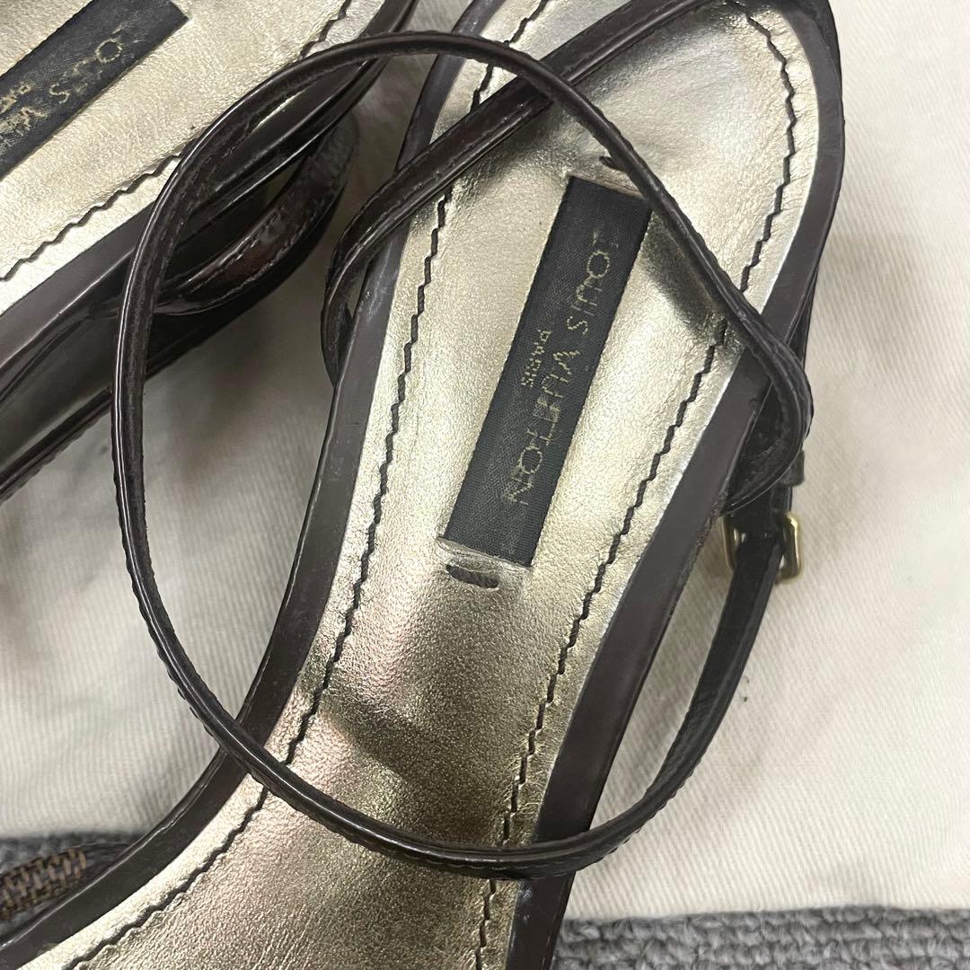 ルイヴィトン　サンダル　ダミエ　36/5 23.5 靴底補修済 滑り止め加工