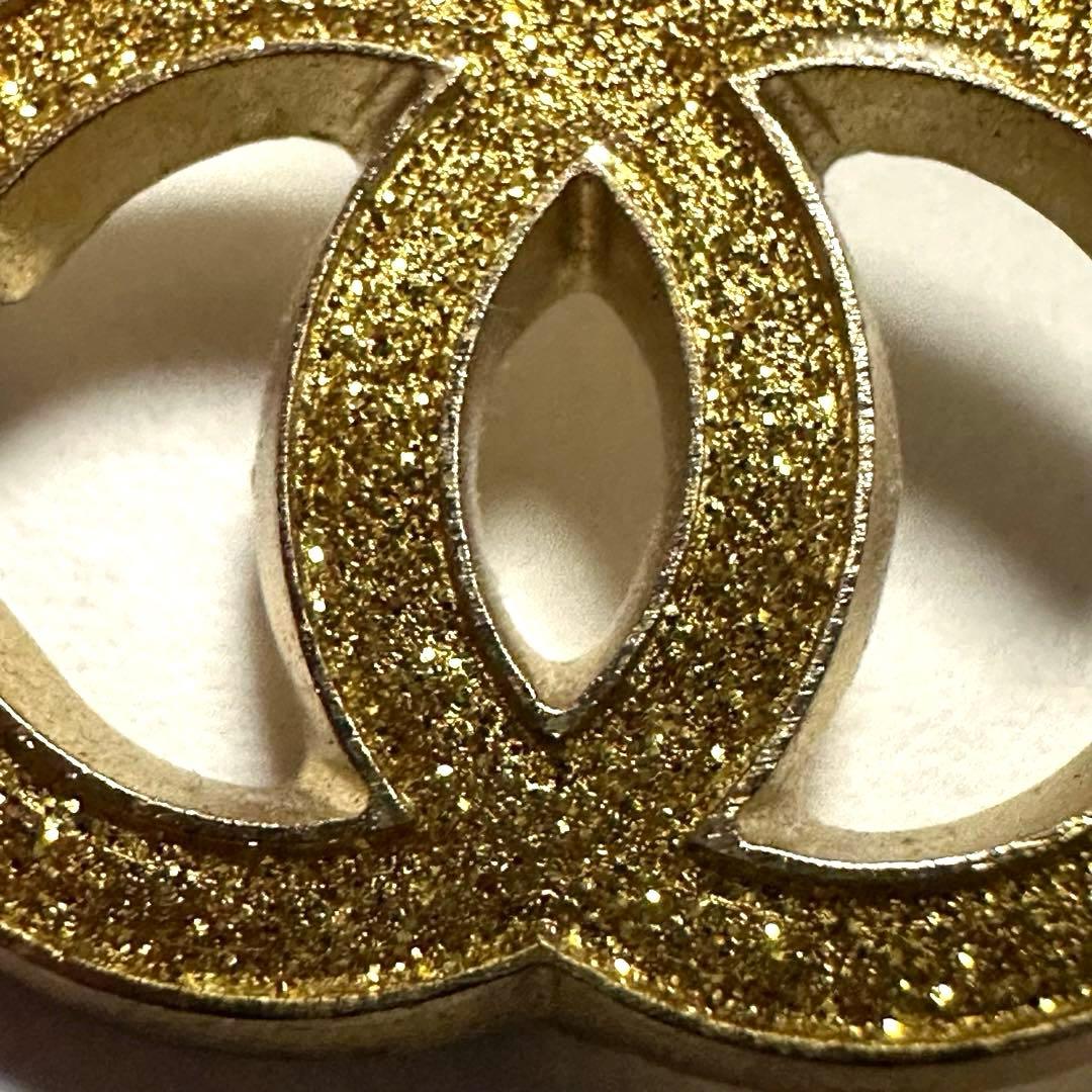 シャネル　CHANEL　ペントップ　チャーム　ココマーク　ラメ　ゴールド　美品