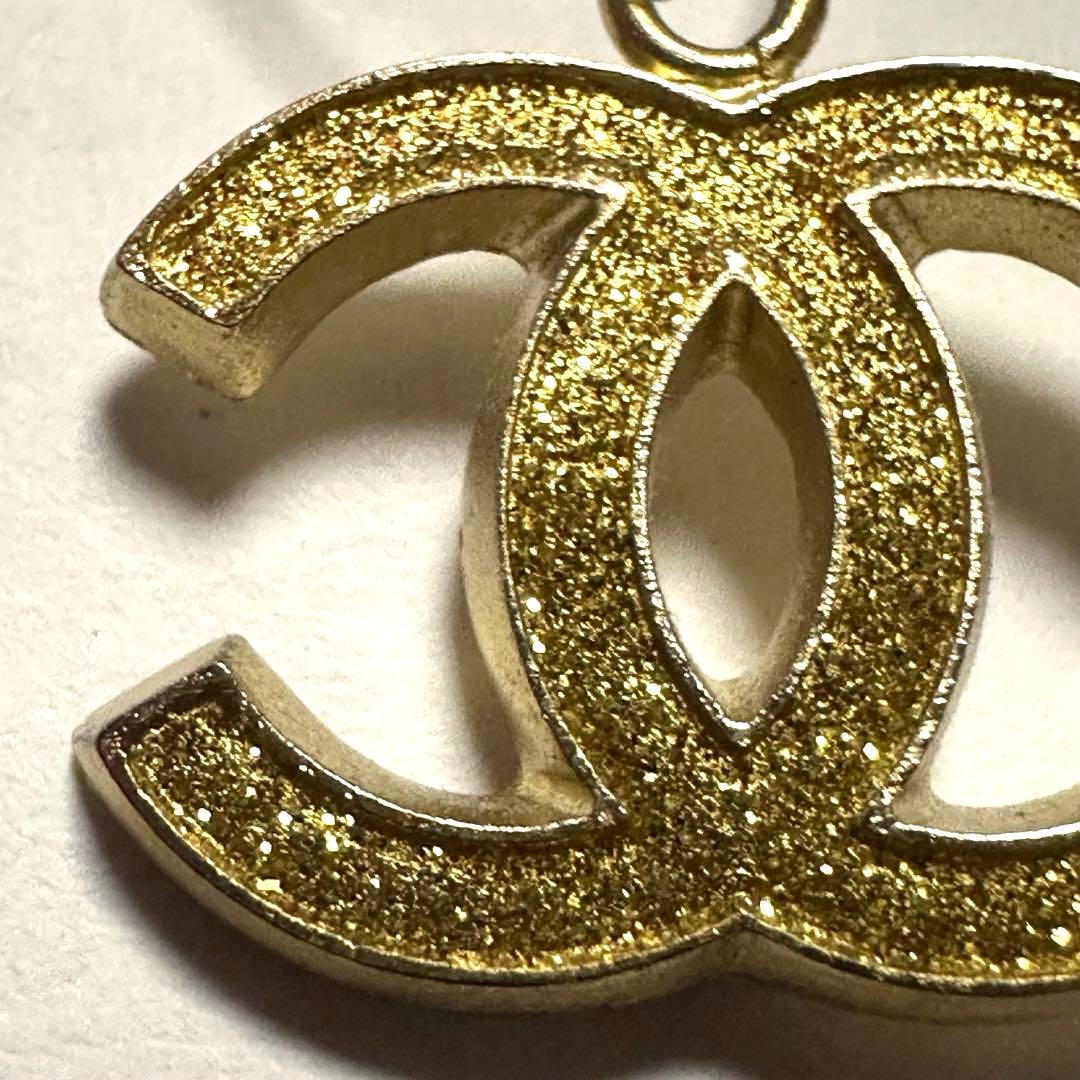 シャネル　CHANEL　ペントップ　チャーム　ココマーク　ラメ　ゴールド　美品