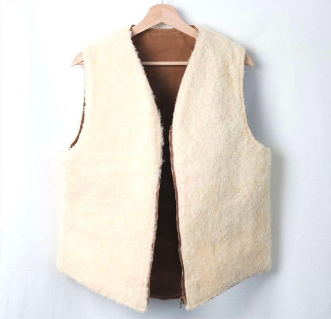 ビンテージ カーハート ダック 裏ボアベスト デッドストック ovy 大藤