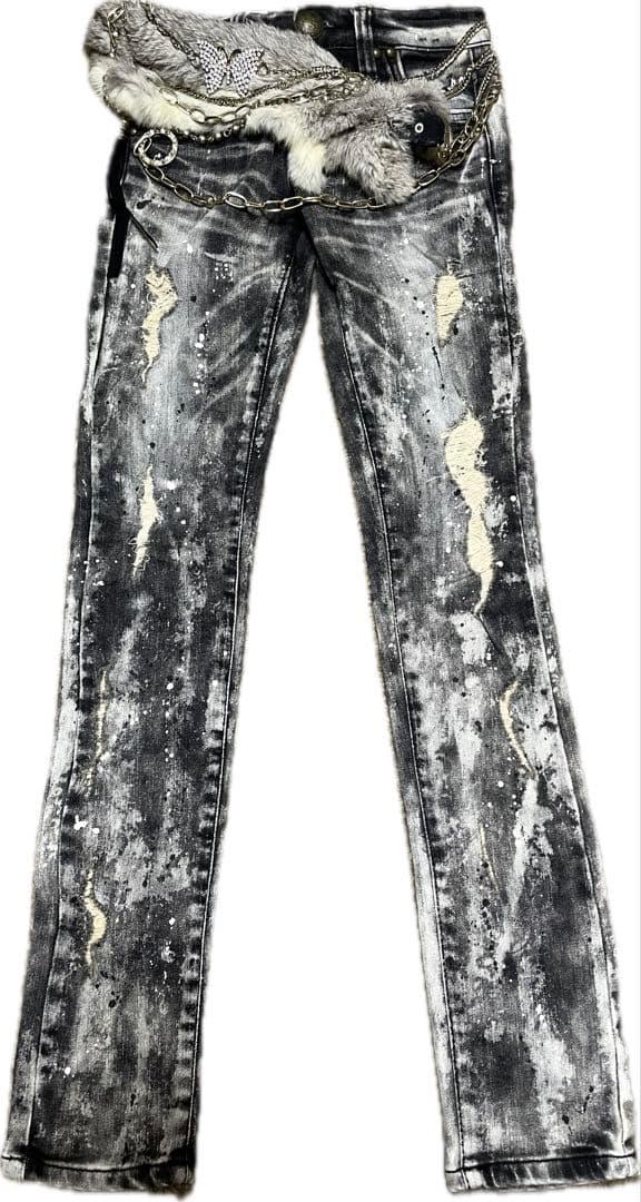 d.i.a. GARULA  fur belt denim pants ベルト