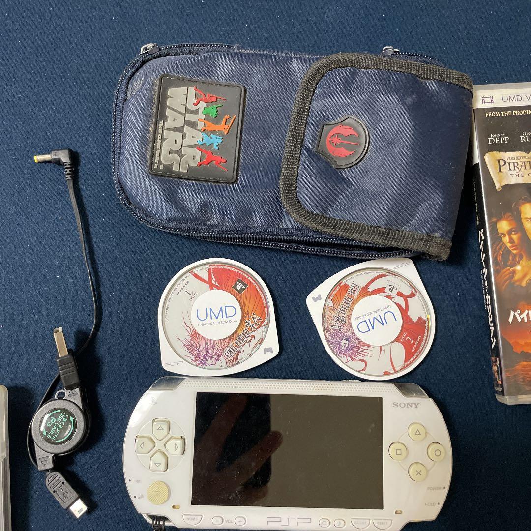 PSP 1000 本体&ソフト9本セット（動作確認済み）USB充電コード