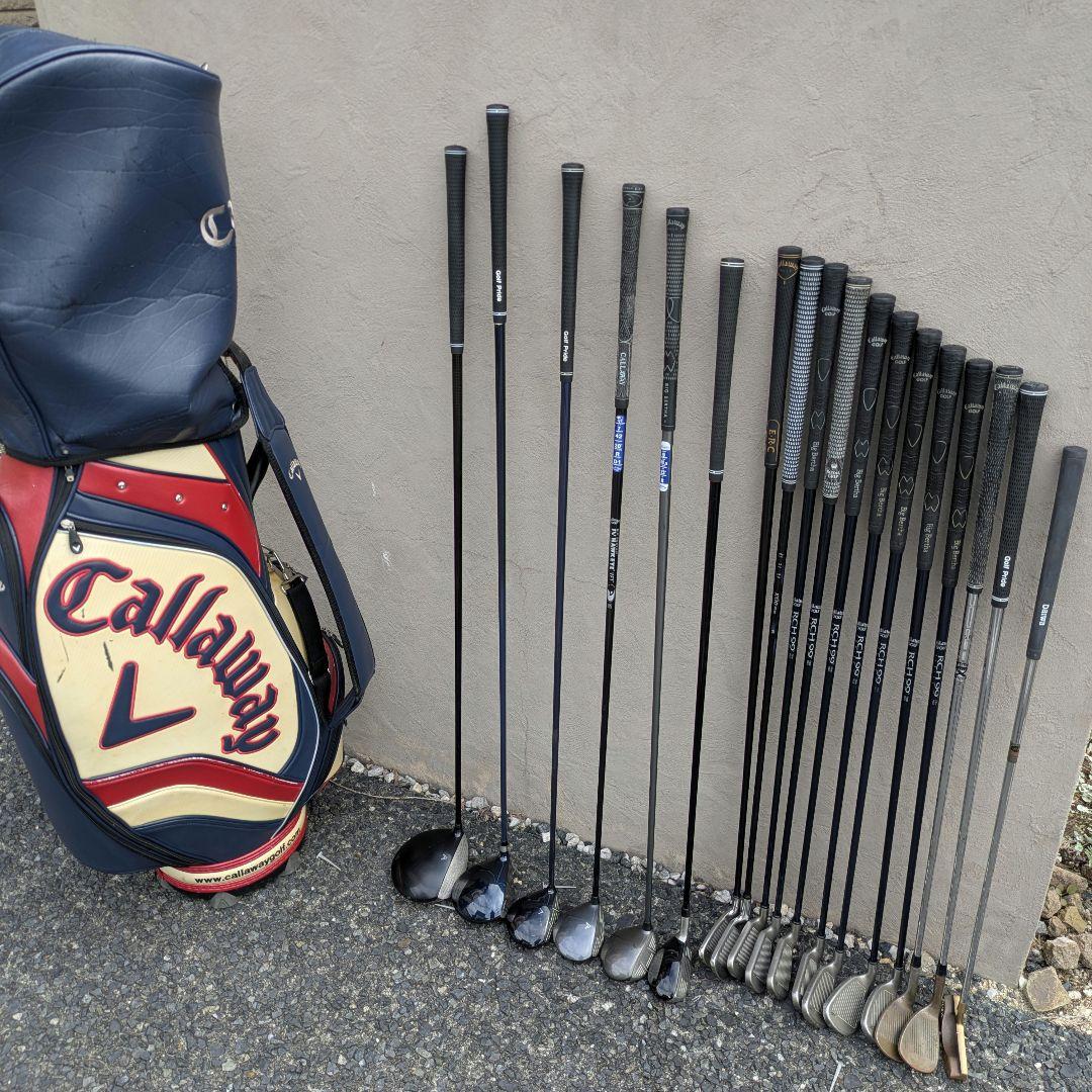 豪華18本 キャロウェイ ゴルフクラブ メンズフルセット オマケ付き 初心者R