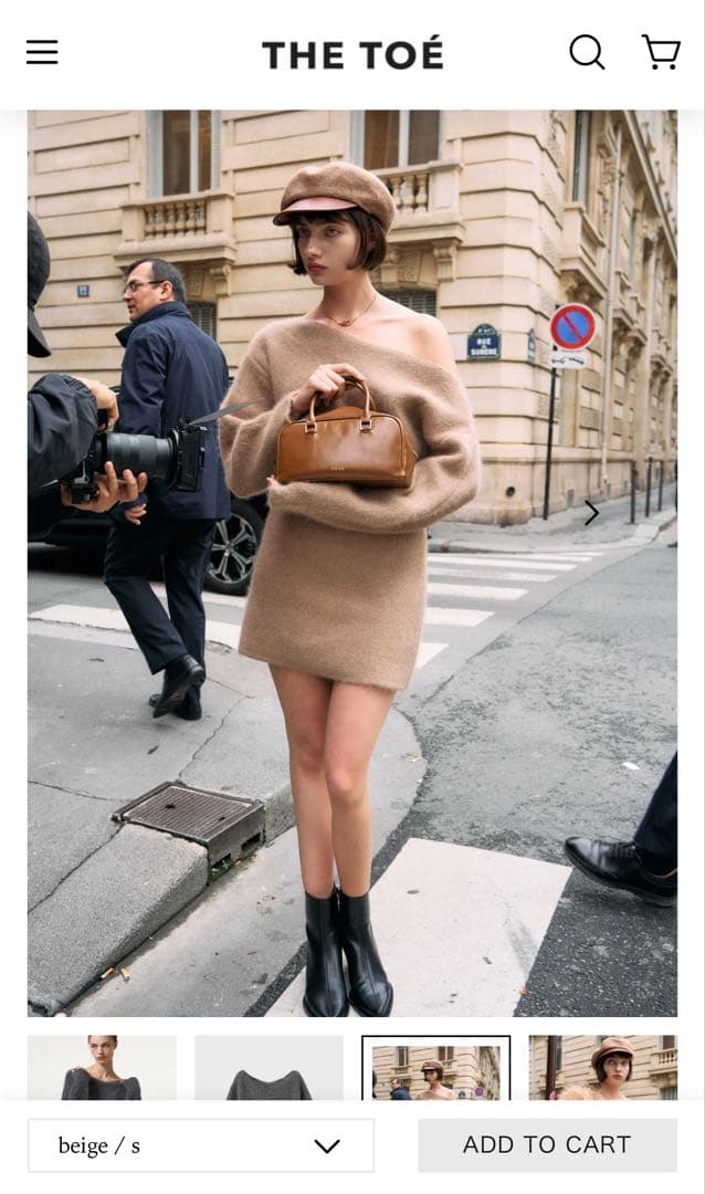 ワンピース THE TOE Richmond Angora Sweater