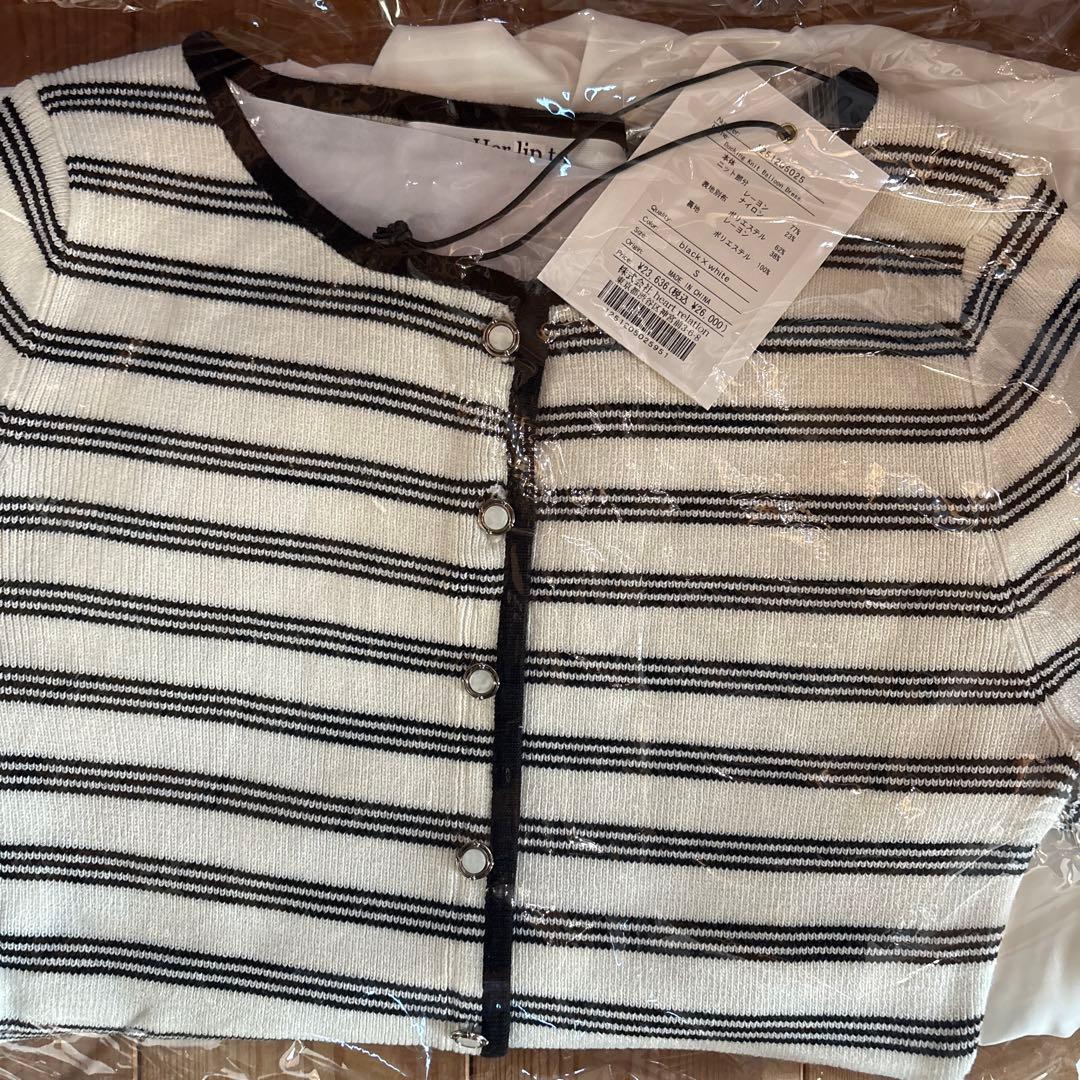 ワンピース Docking Knit Balloon Dress