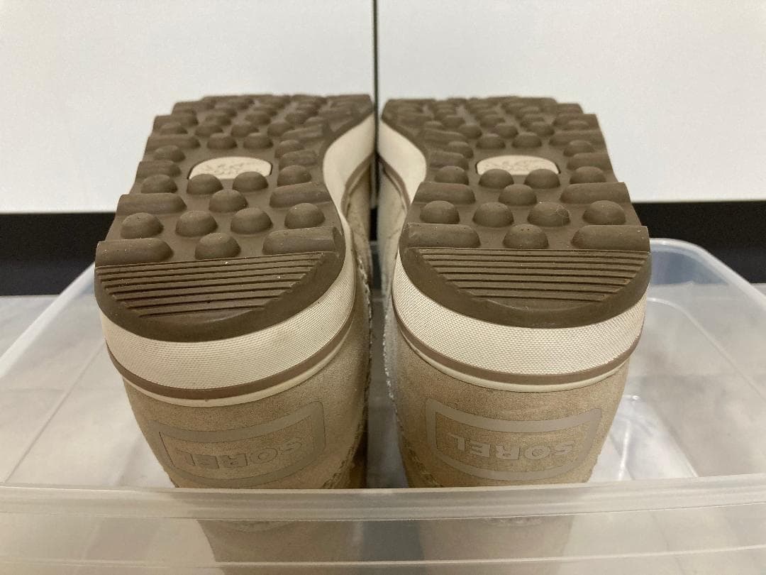 【美品】SOREL GLACY SHORT ブーツ 防水 【25cm】ベージュ