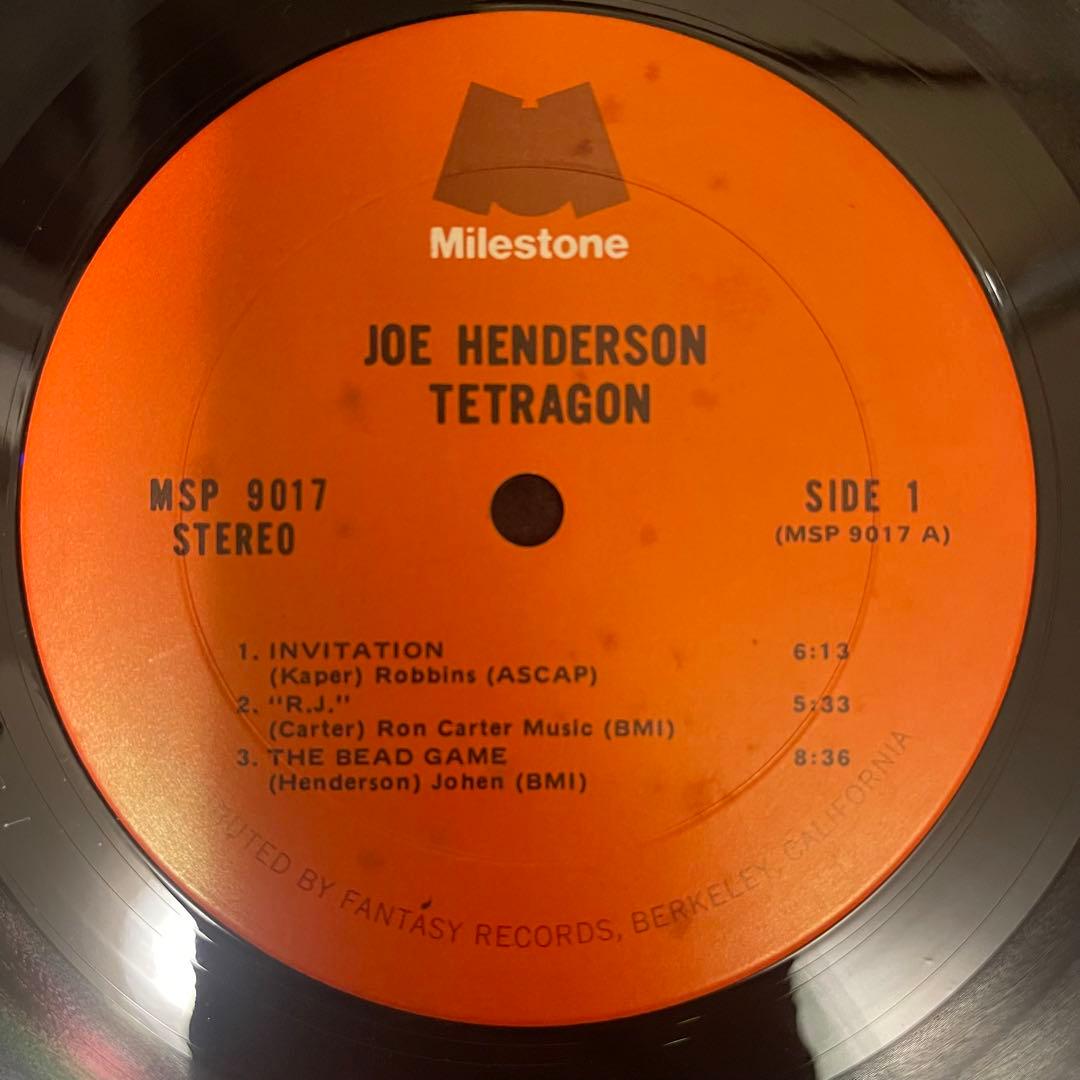 US初期美盤 Joe Henderson Tetragon LPレコード